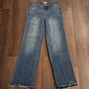 Juicy Couture Jeans Womens 3/26 Abbot Straight Leg Rhinestone Pockets Y2K